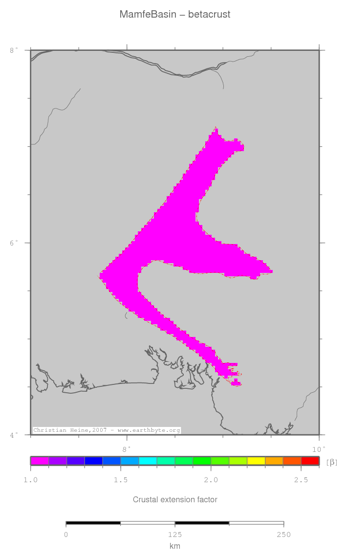 Mamfe Basin location map