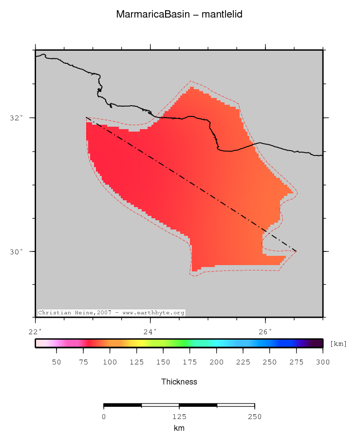 Marmarica Basin location map