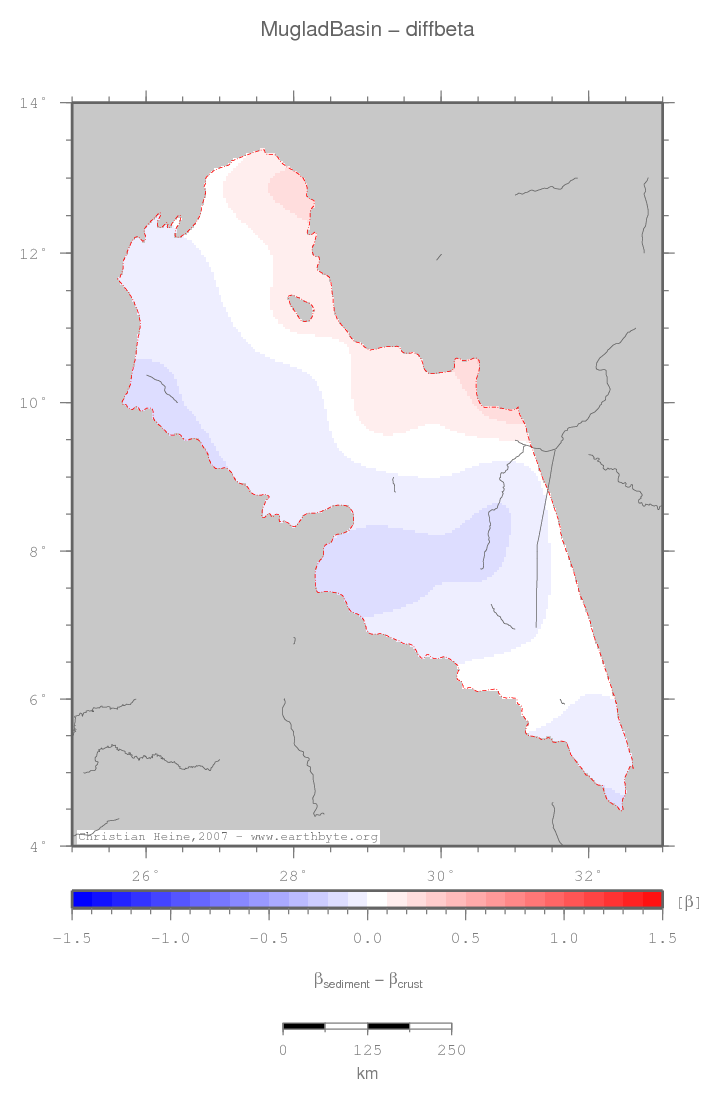 Muglad Basin location map