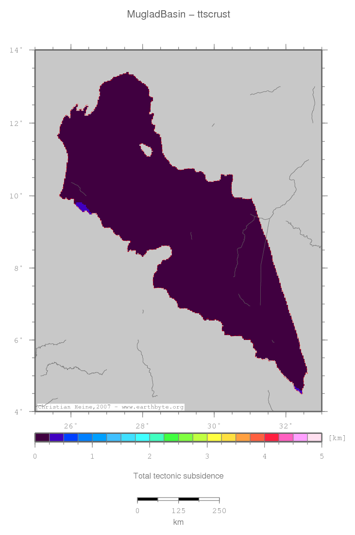 Muglad Basin location map