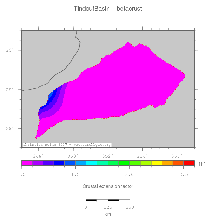 Tindouf Basin location map