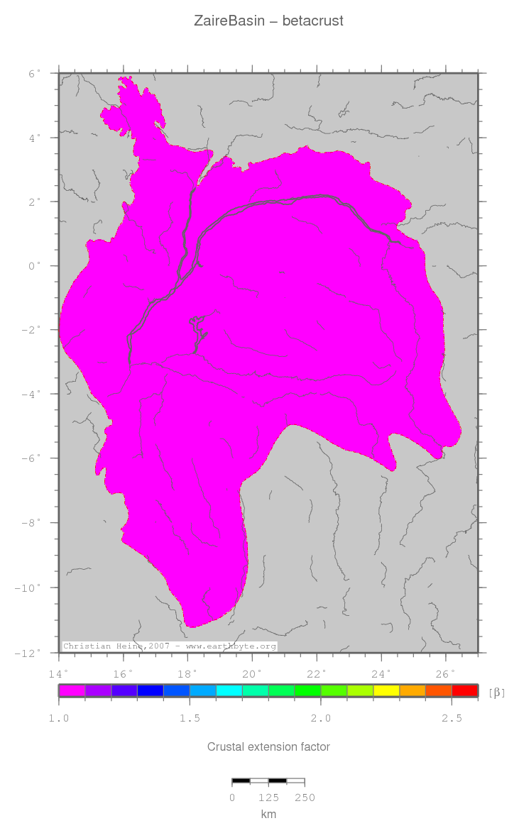Zaire Basin location map