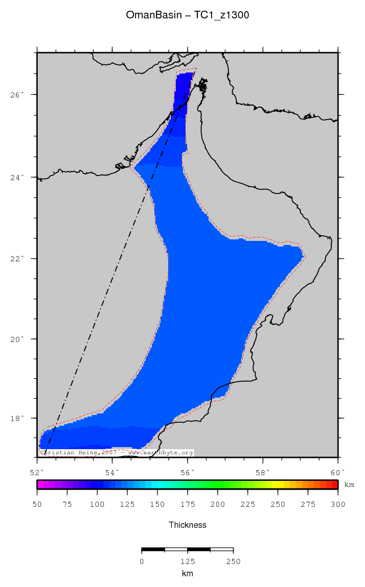 Oman Basin location map