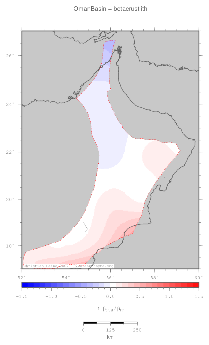 Oman Basin location map