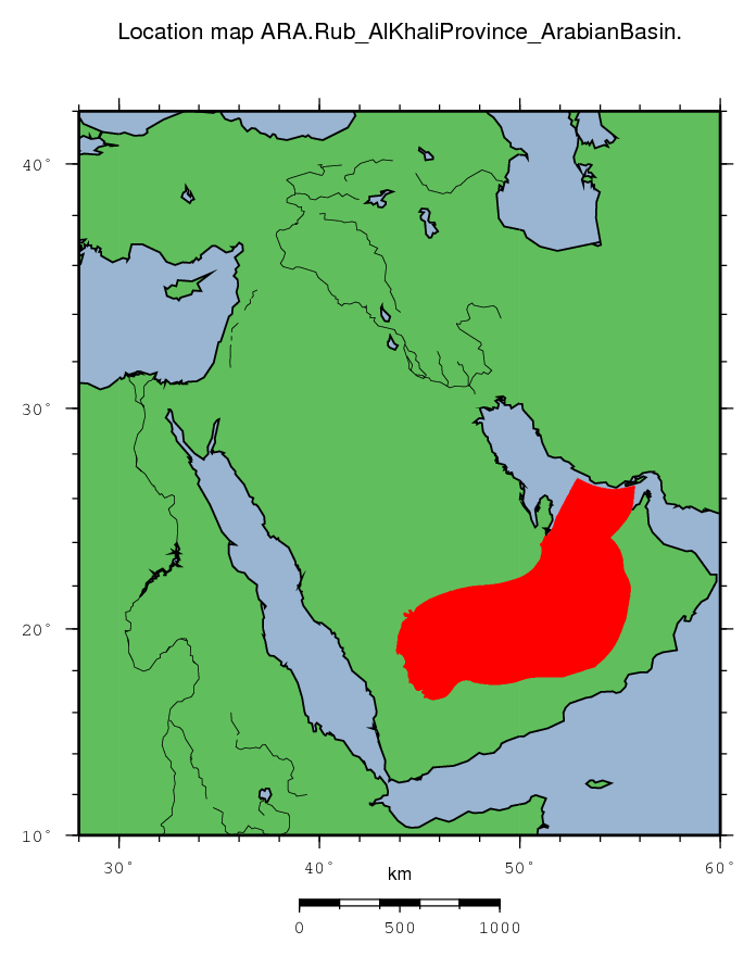 Rub' Al Khali Province (Arabian Basin) location map