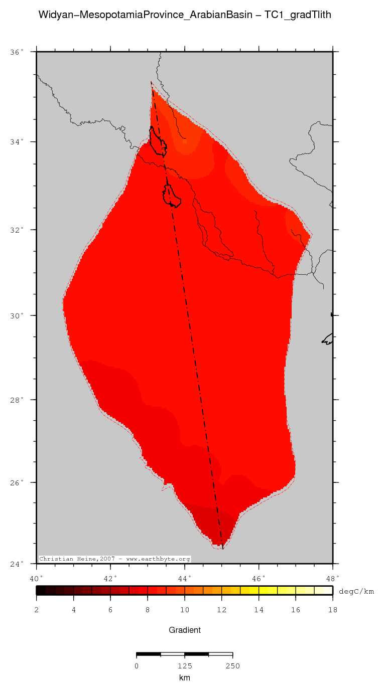 Widyan-Mesopotamia Province (Arabian Basin) location map