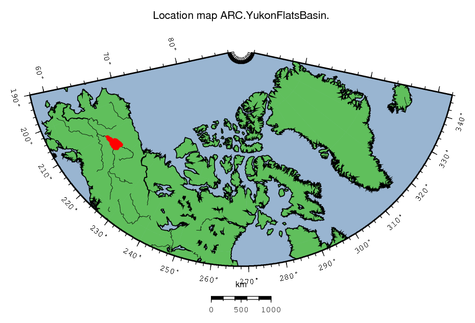 Yukon Flats Basin location map