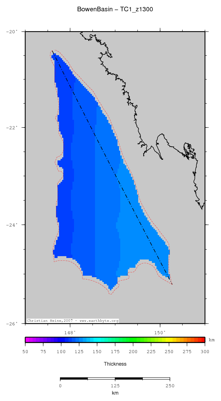 Bowen Basin location map