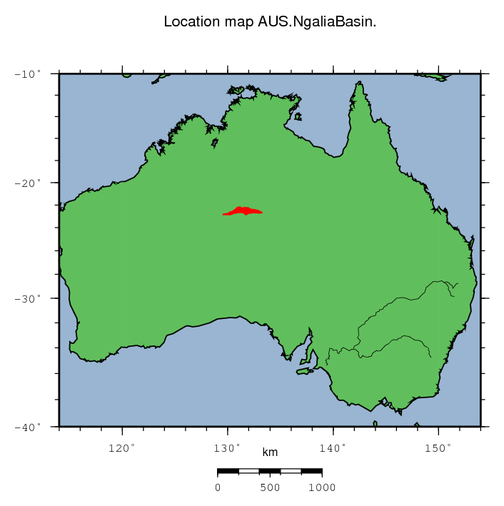 Ngalia Basin location map