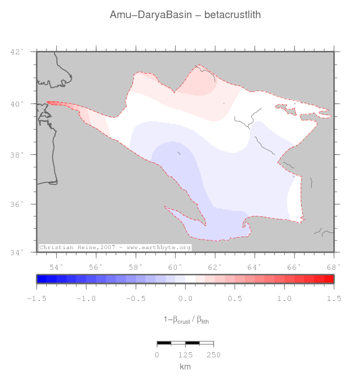 Amu-Darya Basin location map