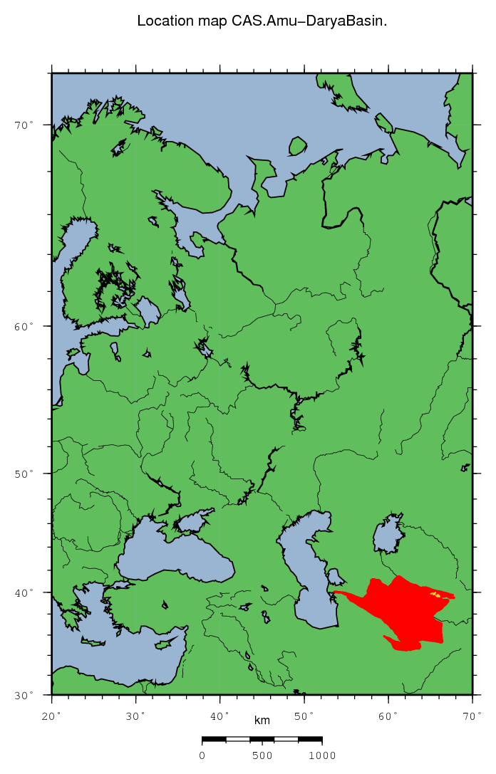 Amu-Darya Basin location map