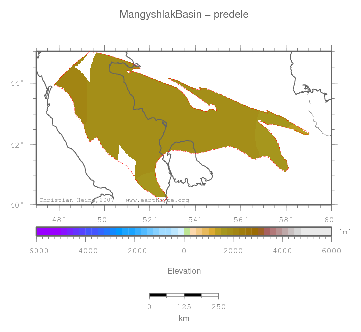 Mangyshlak Basin location map