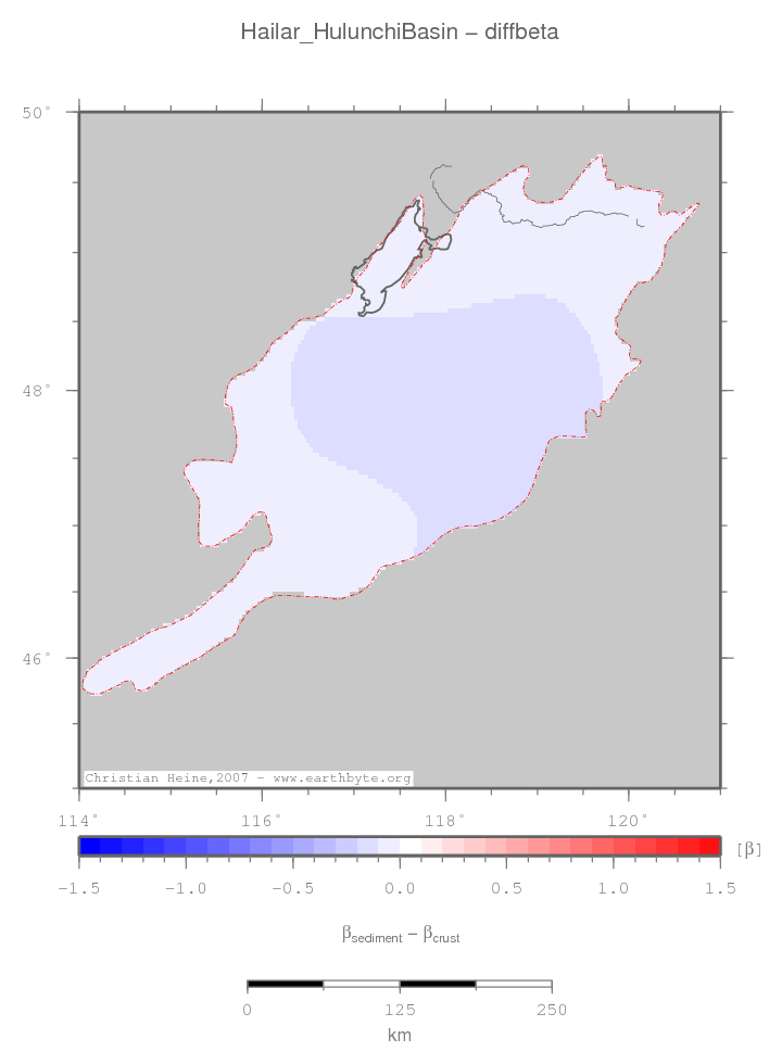 Hailar (Hulunchi) Basin location map