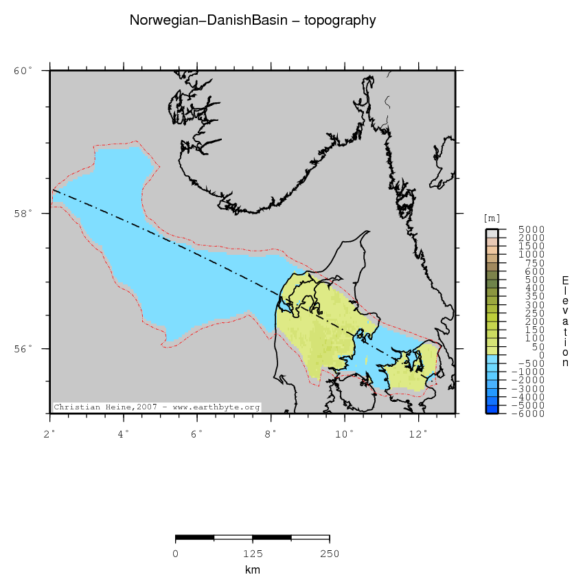 Norwegian-Danish Basin location map