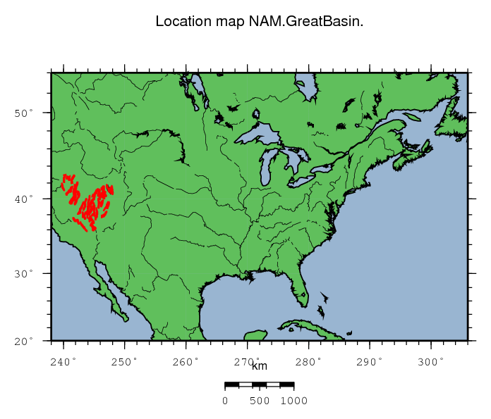 Great Basin location map