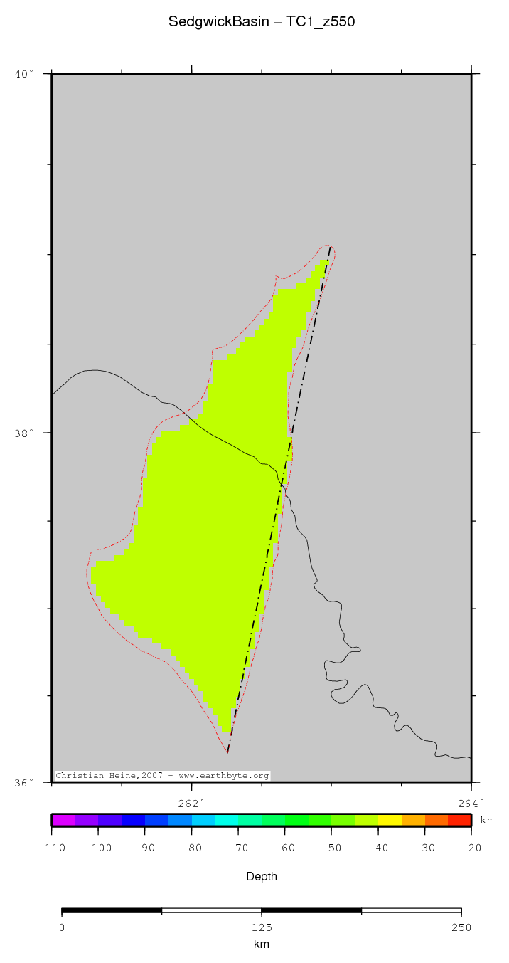 Sedgwick Basin location map