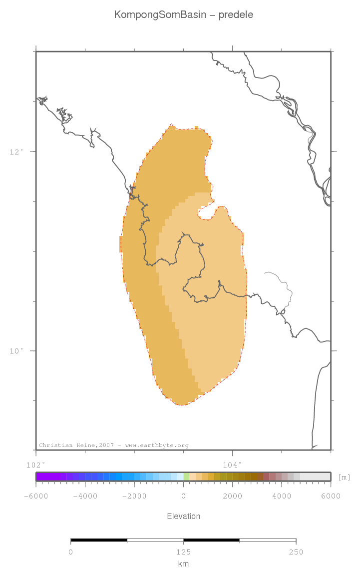 Kompong Som Basin location map