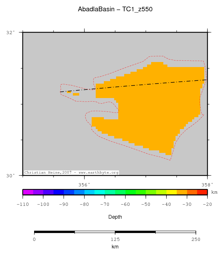 Abadla Basin location map