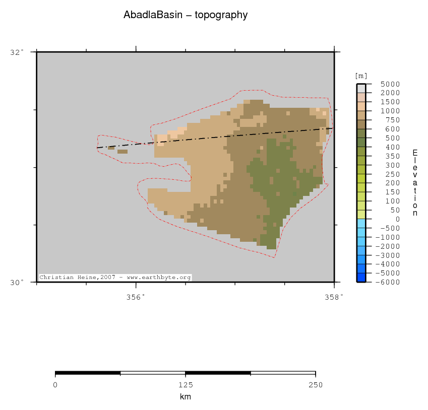 Abadla Basin location map