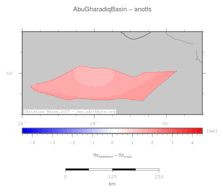 Abu Gharadiq Basin location map