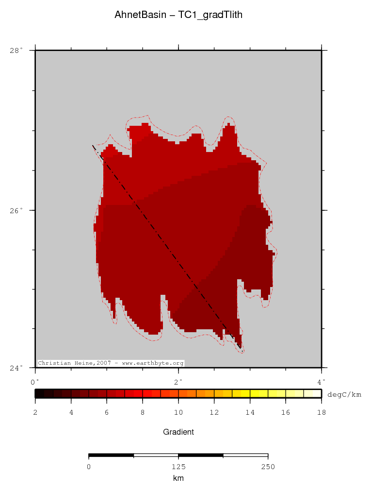 Ahnet Basin location map