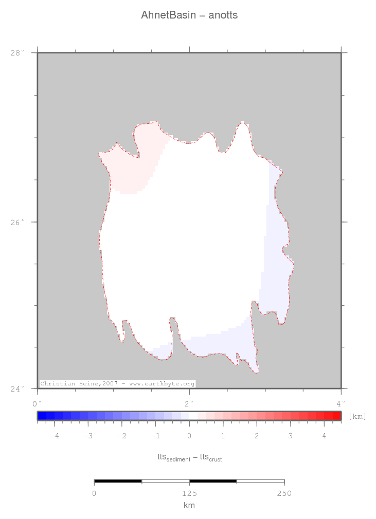 Ahnet Basin location map