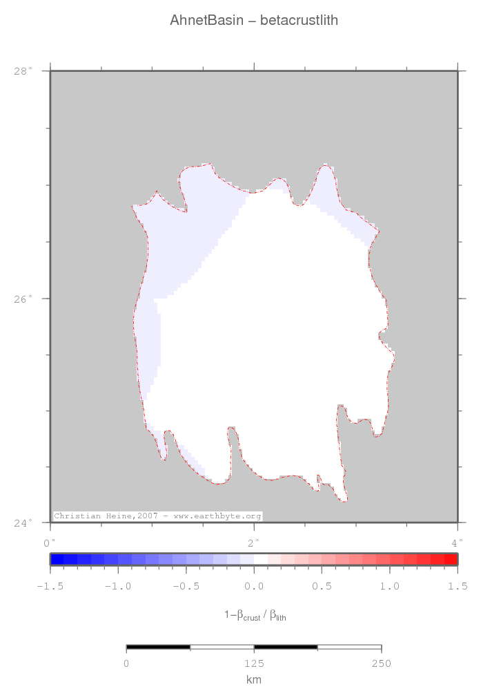 Ahnet Basin location map