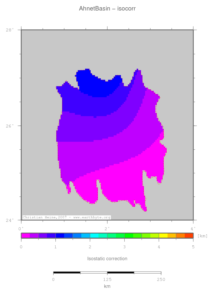 Ahnet Basin location map