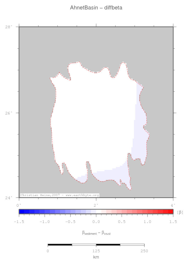 Ahnet Basin location map