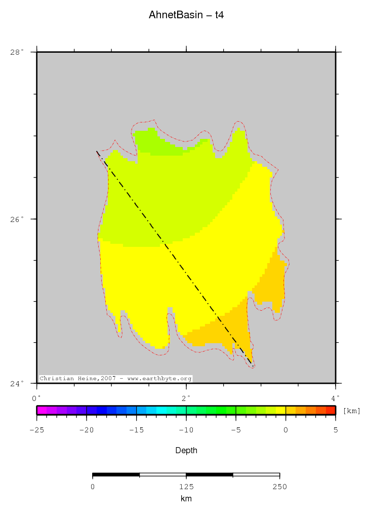 Ahnet Basin location map