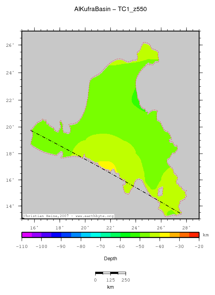 Al Kufra Basin location map