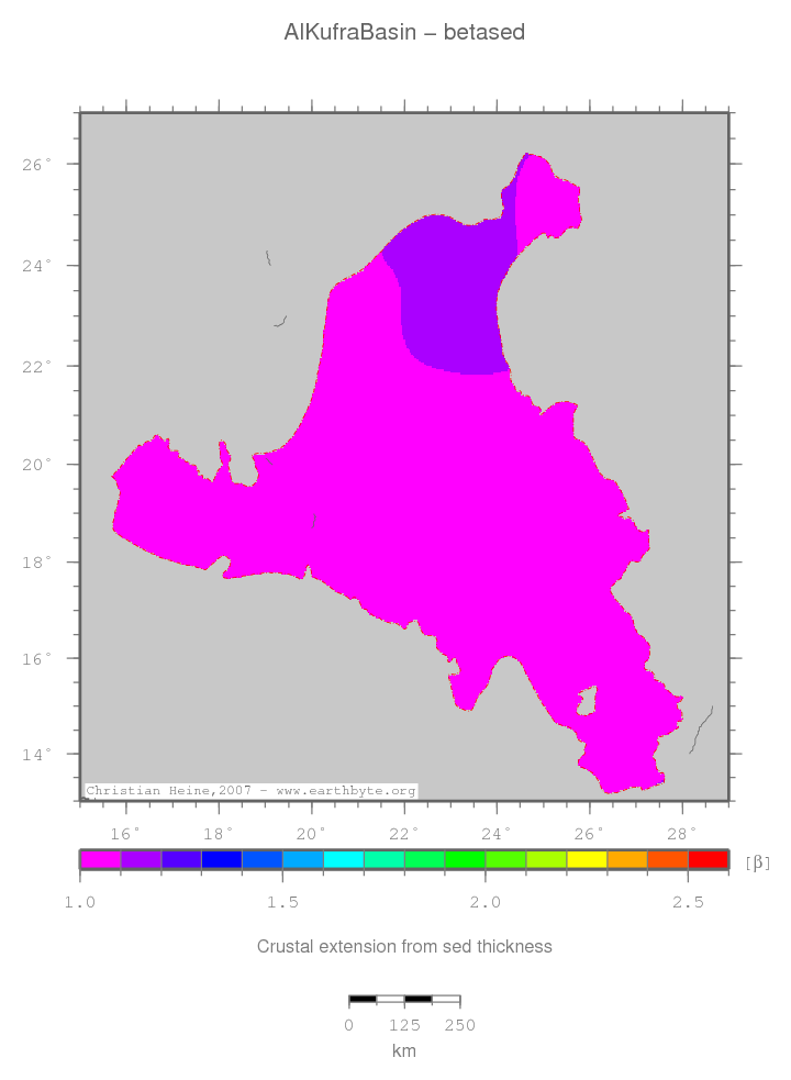 Al Kufra Basin location map