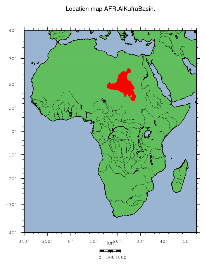 Al Kufra Basin location map