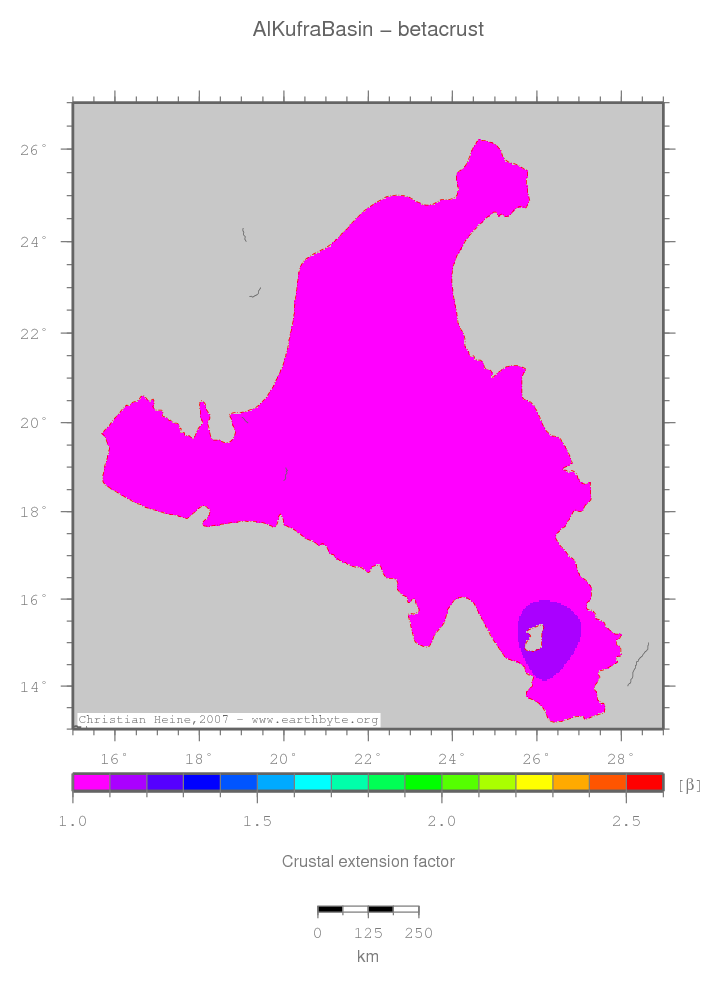 Al Kufra Basin location map