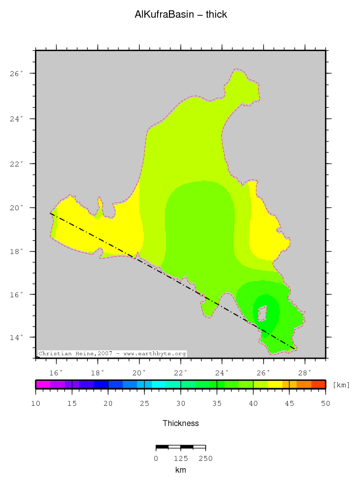 Al Kufra Basin location map