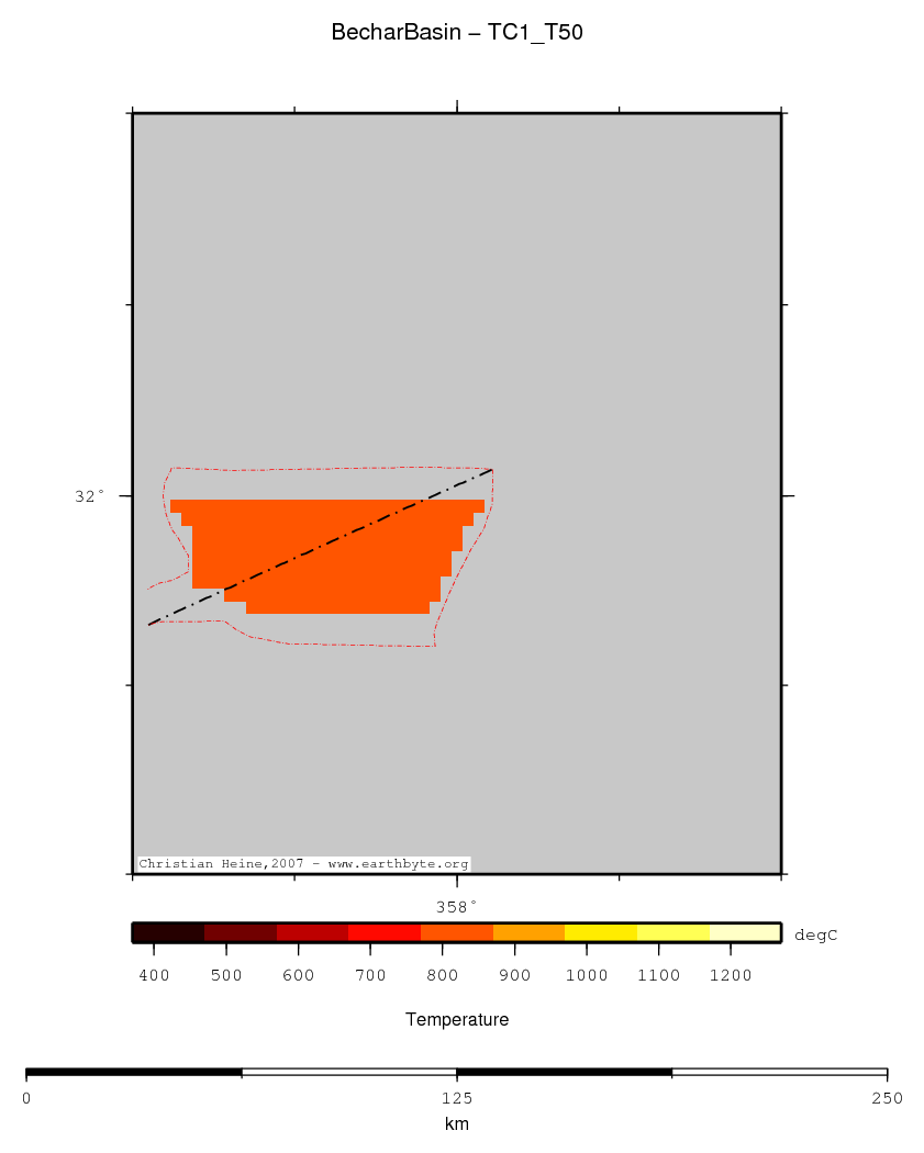 Bechar Basin location map