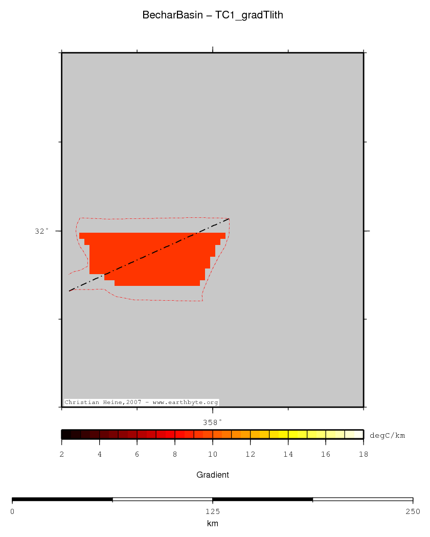 Bechar Basin location map