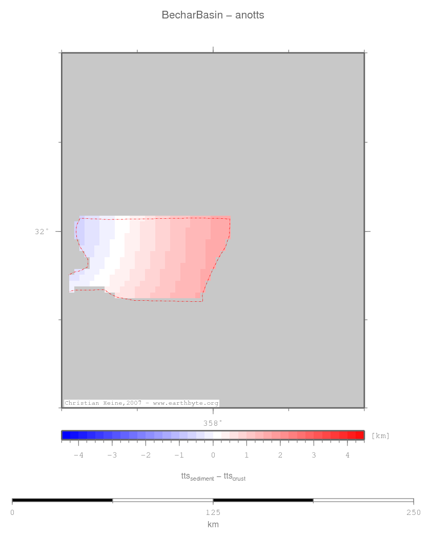 Bechar Basin location map