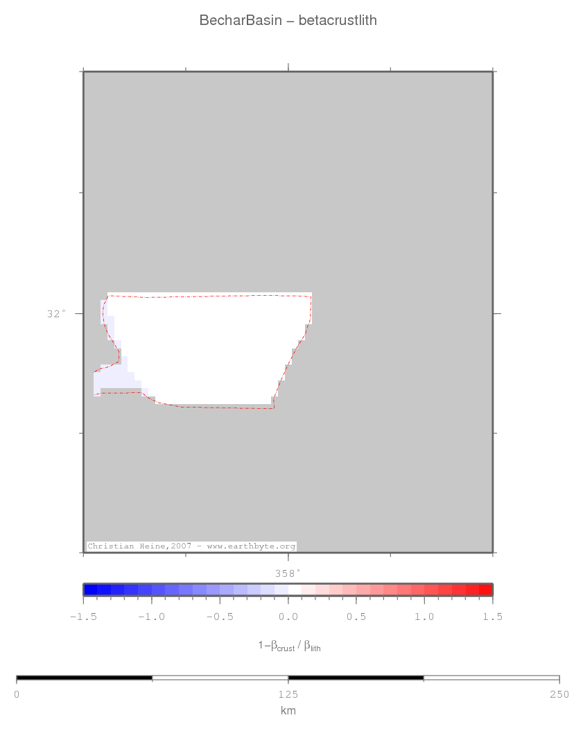 Bechar Basin location map