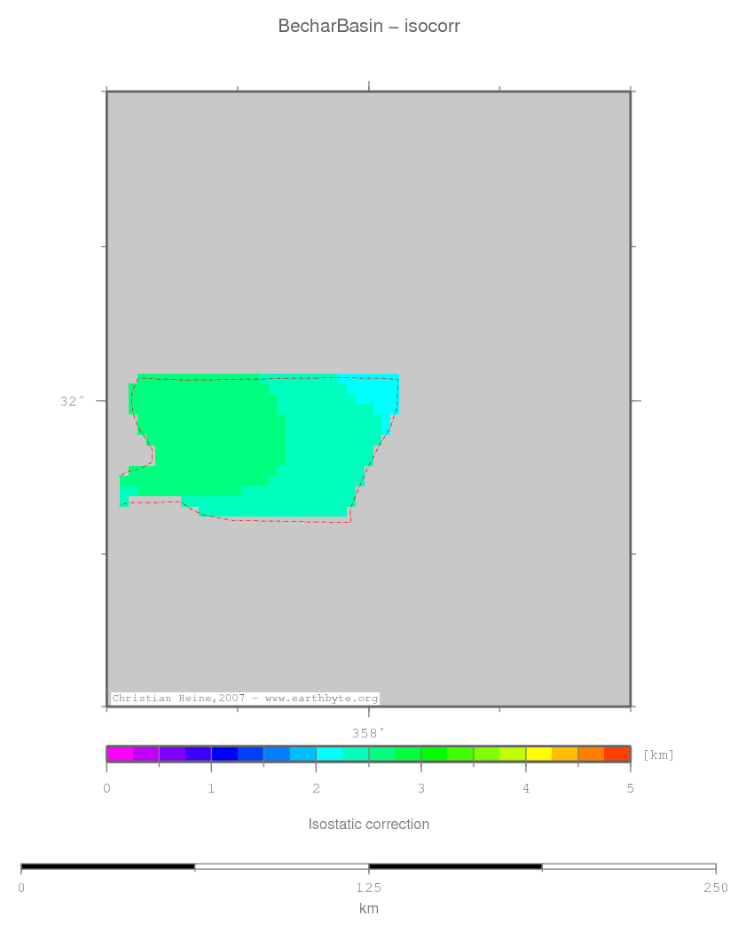 Bechar Basin location map