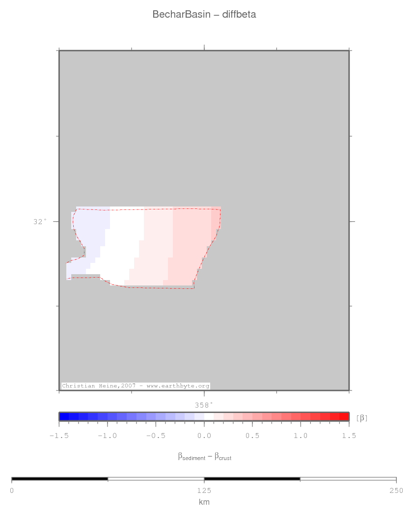 Bechar Basin location map