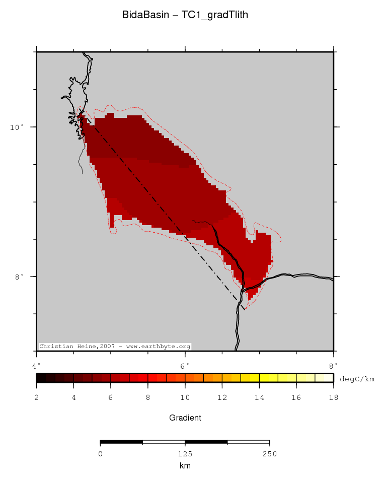 Bida Basin location map