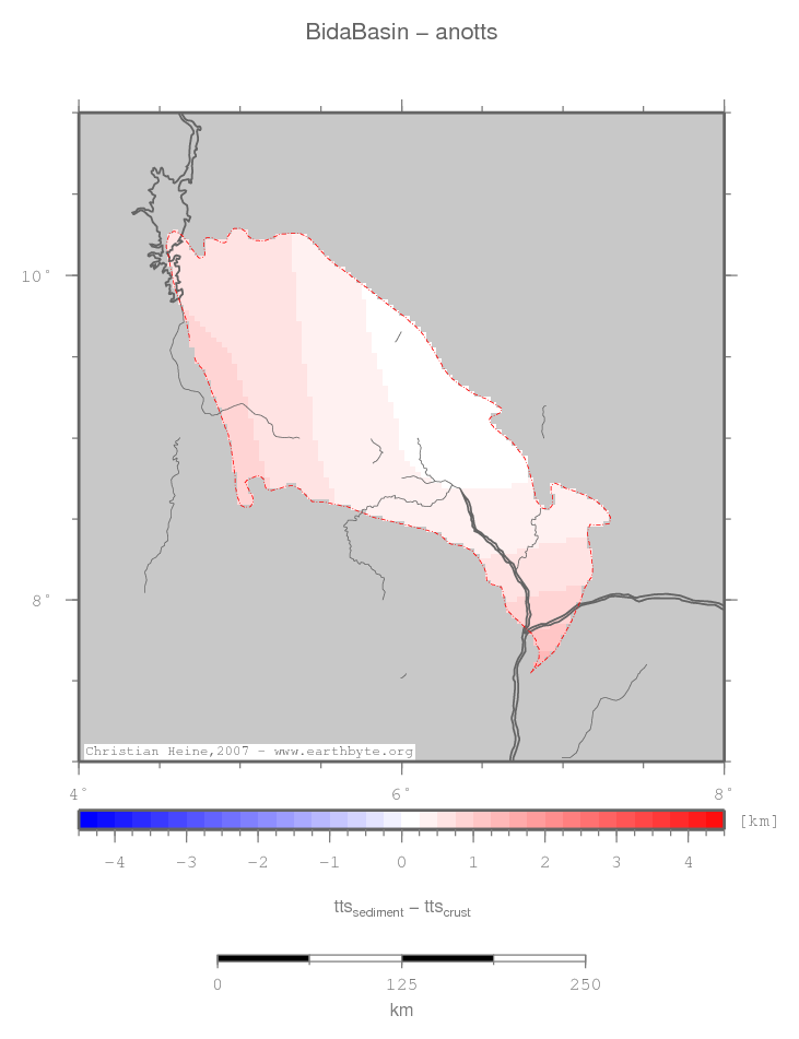 Bida Basin location map