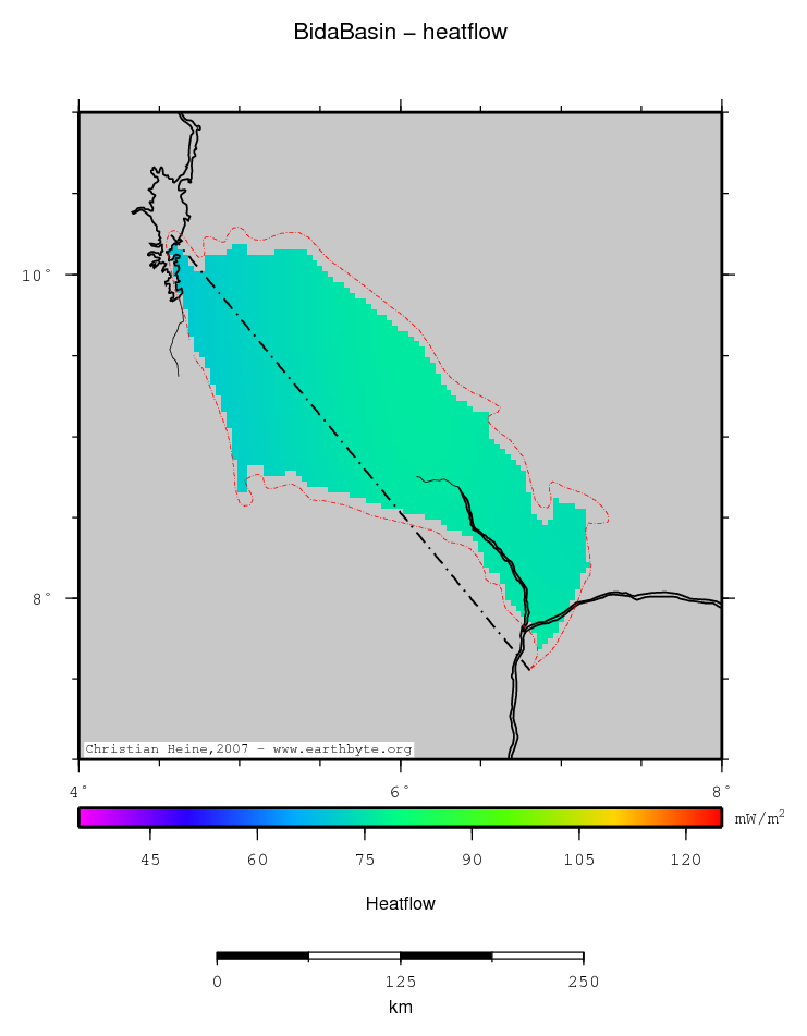 Bida Basin location map