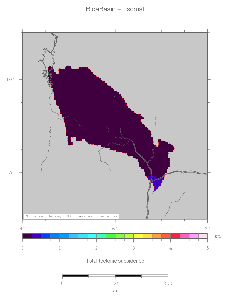 Bida Basin location map