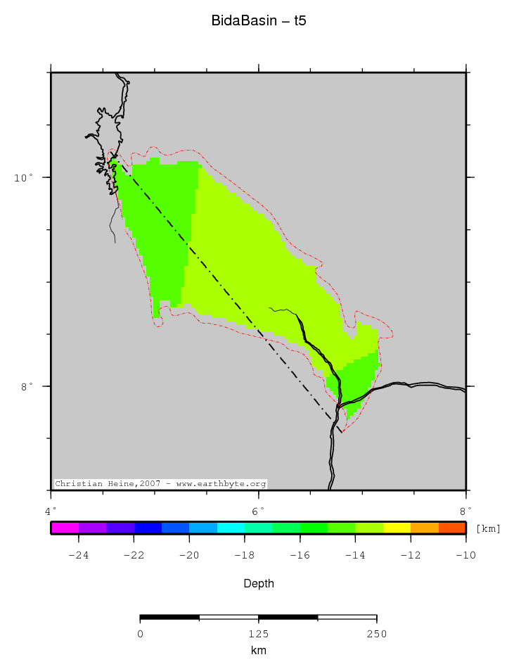 Bida Basin location map