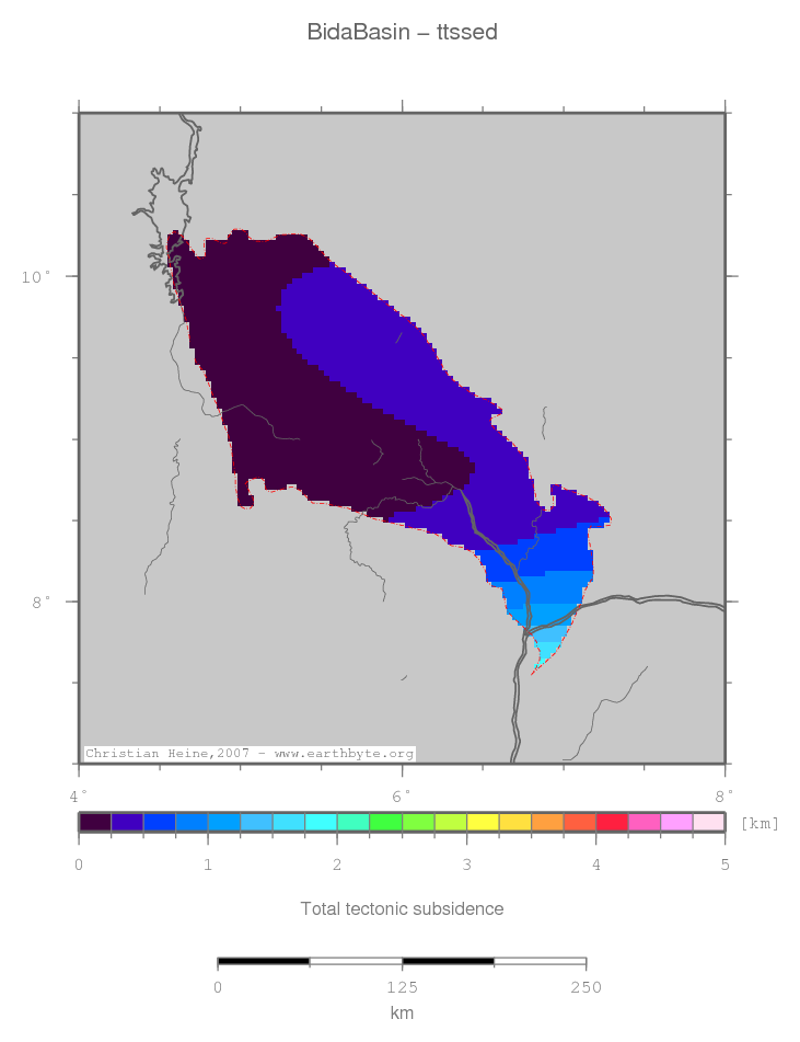 Bida Basin location map