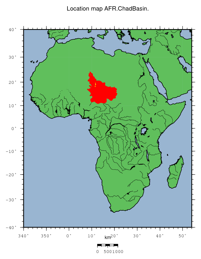 Chad Basin location map