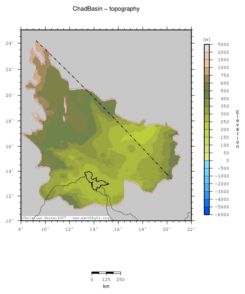 Chad Basin location map