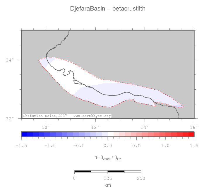 Djefara Basin location map